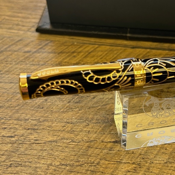 NIB Cross Sauvage 2015 Year Of The Goat Moonlit Black Lacquer Ballpoint Pen - Picture 5 of 12